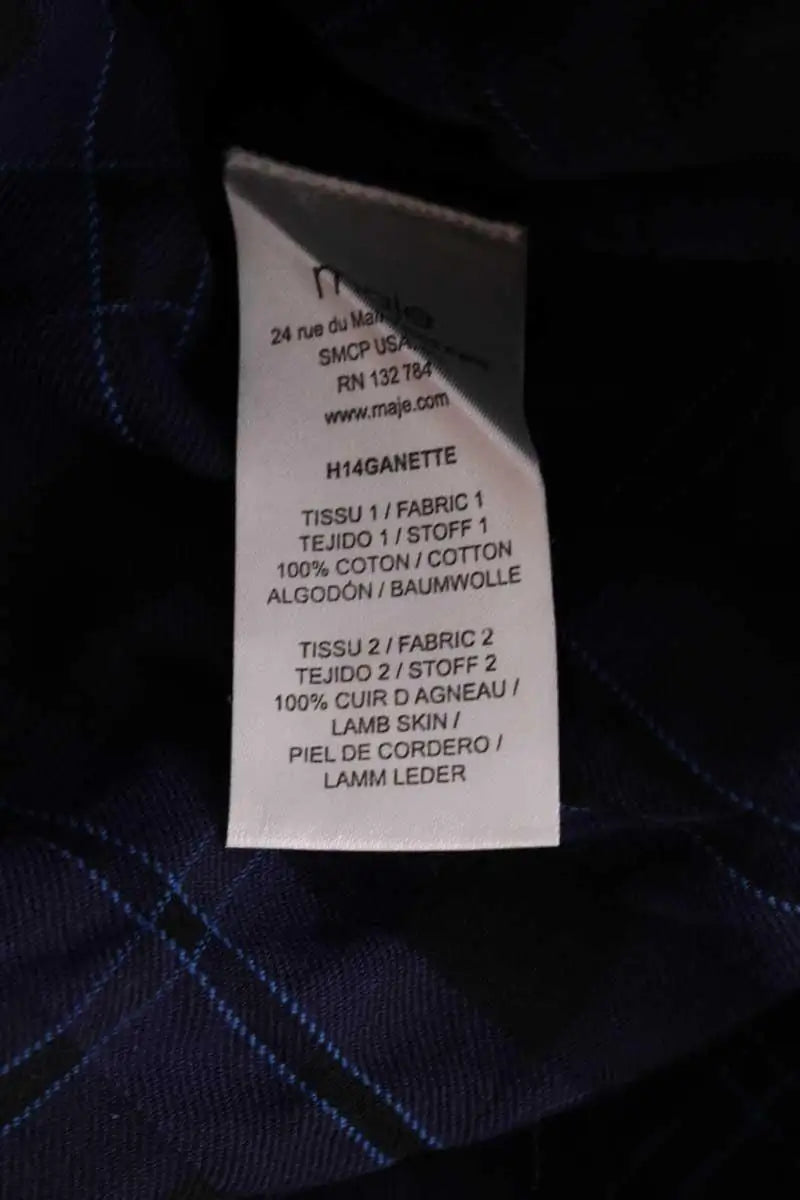 Chemise Maje Bleu en Coton