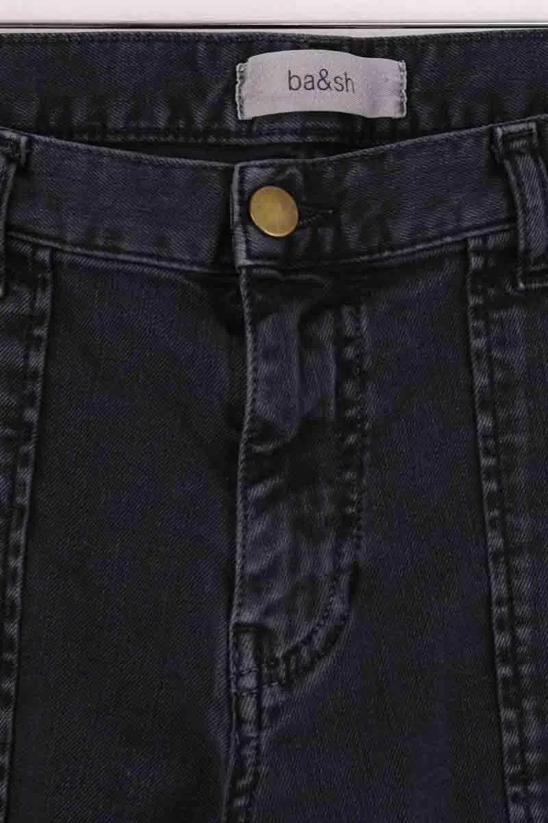 Jean droit Ba&Sh Noir en Coton
