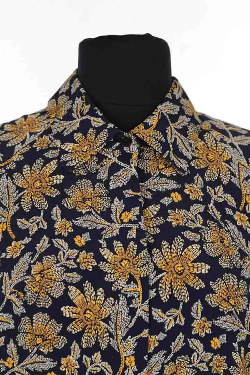 Blouse Tommy Hilfiger Marine en Viscose