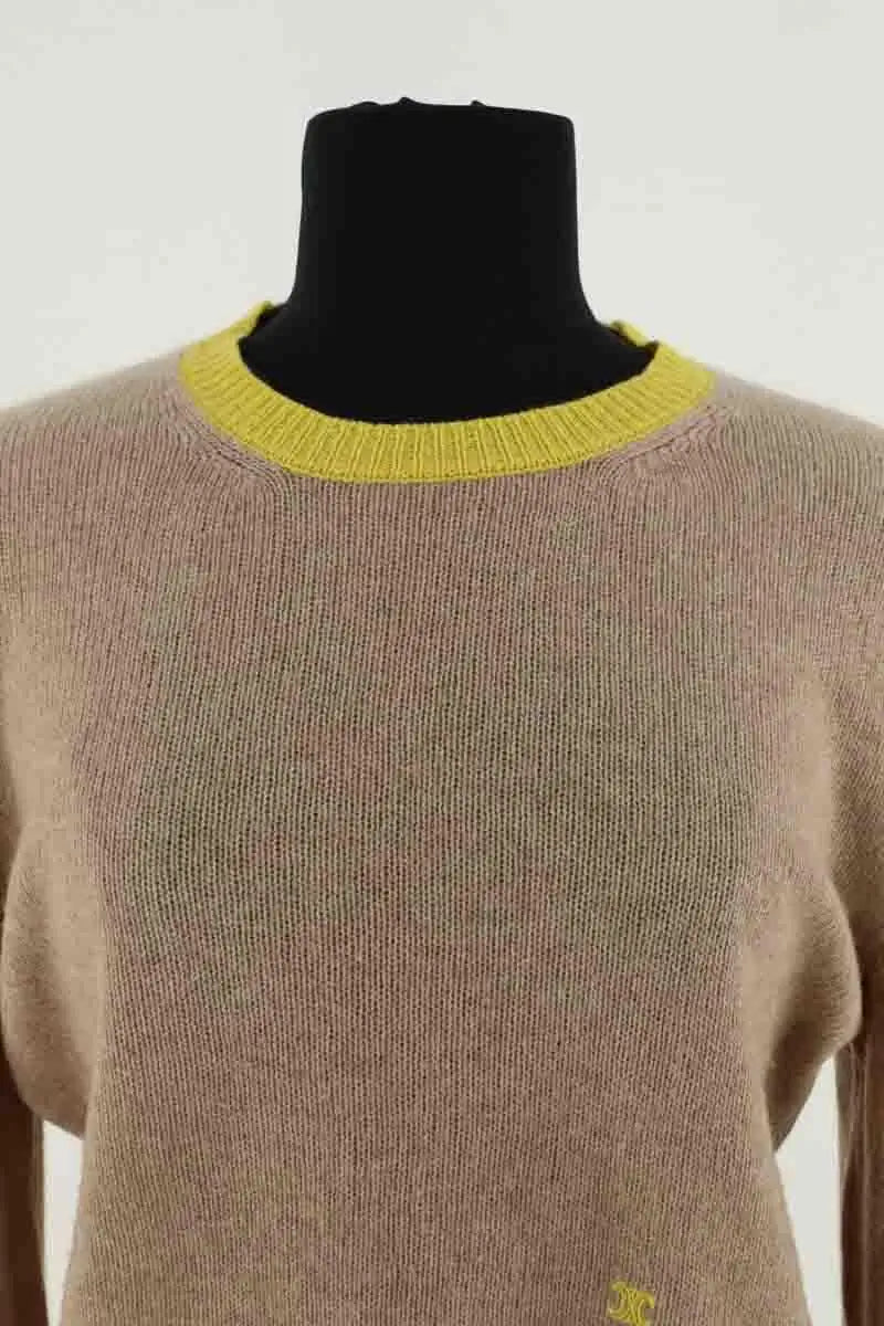 Pull Celine Beige en Cachemire