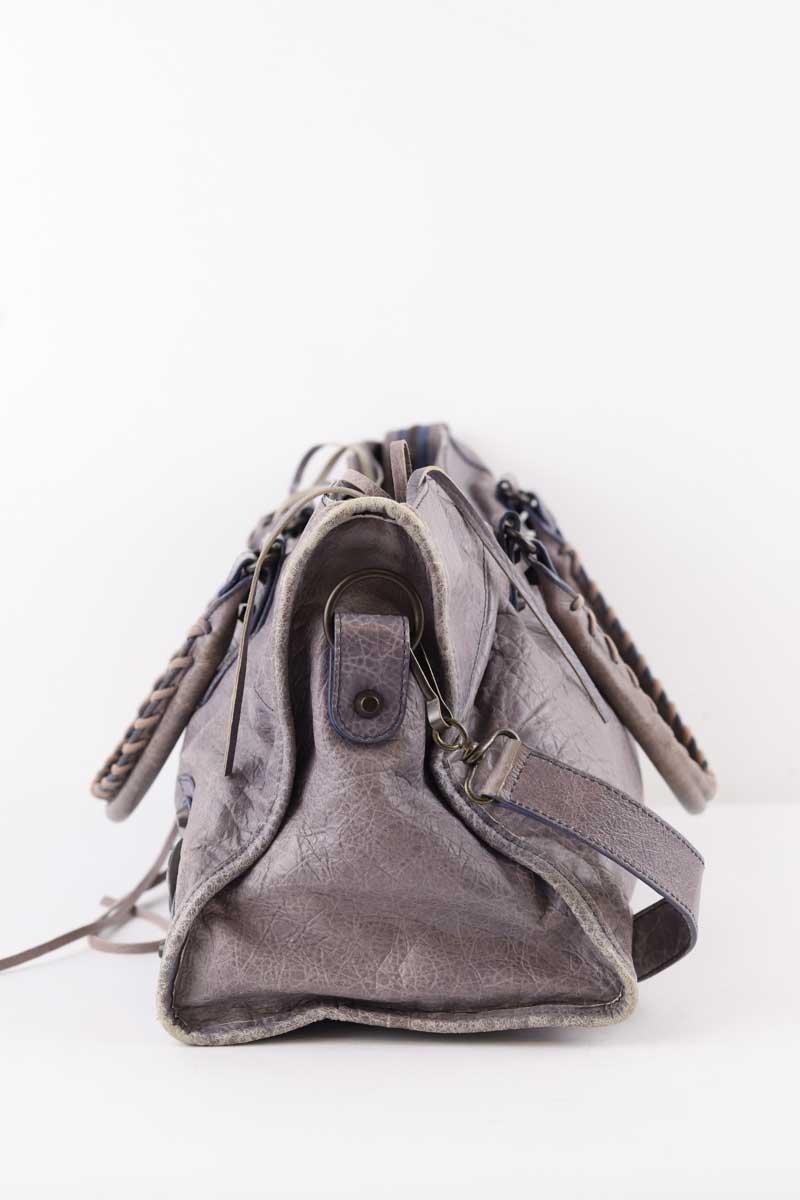 Sacs à main Balenciaga City Gris