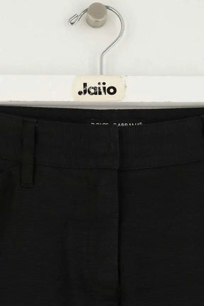 Pantalon droit Dolce & Gabbana Noir en Coton