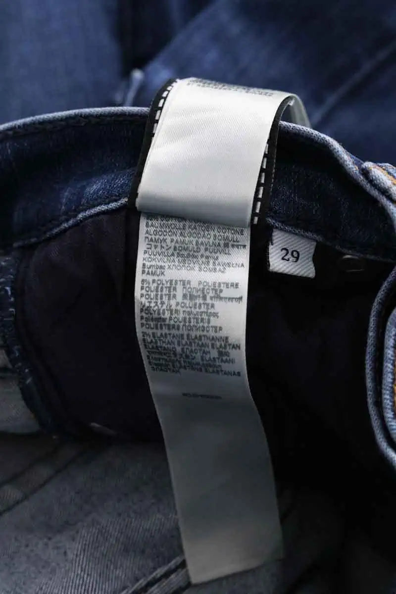 Jean slim 7 For All Mankind Bleu en Coton
