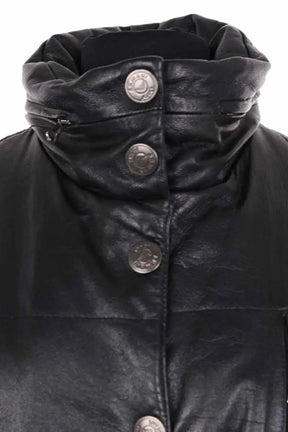 Manteau Armani Jeans Noir en Cuir