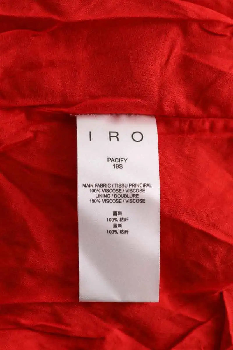 Robe Iro Pacify Rouge en Viscose
