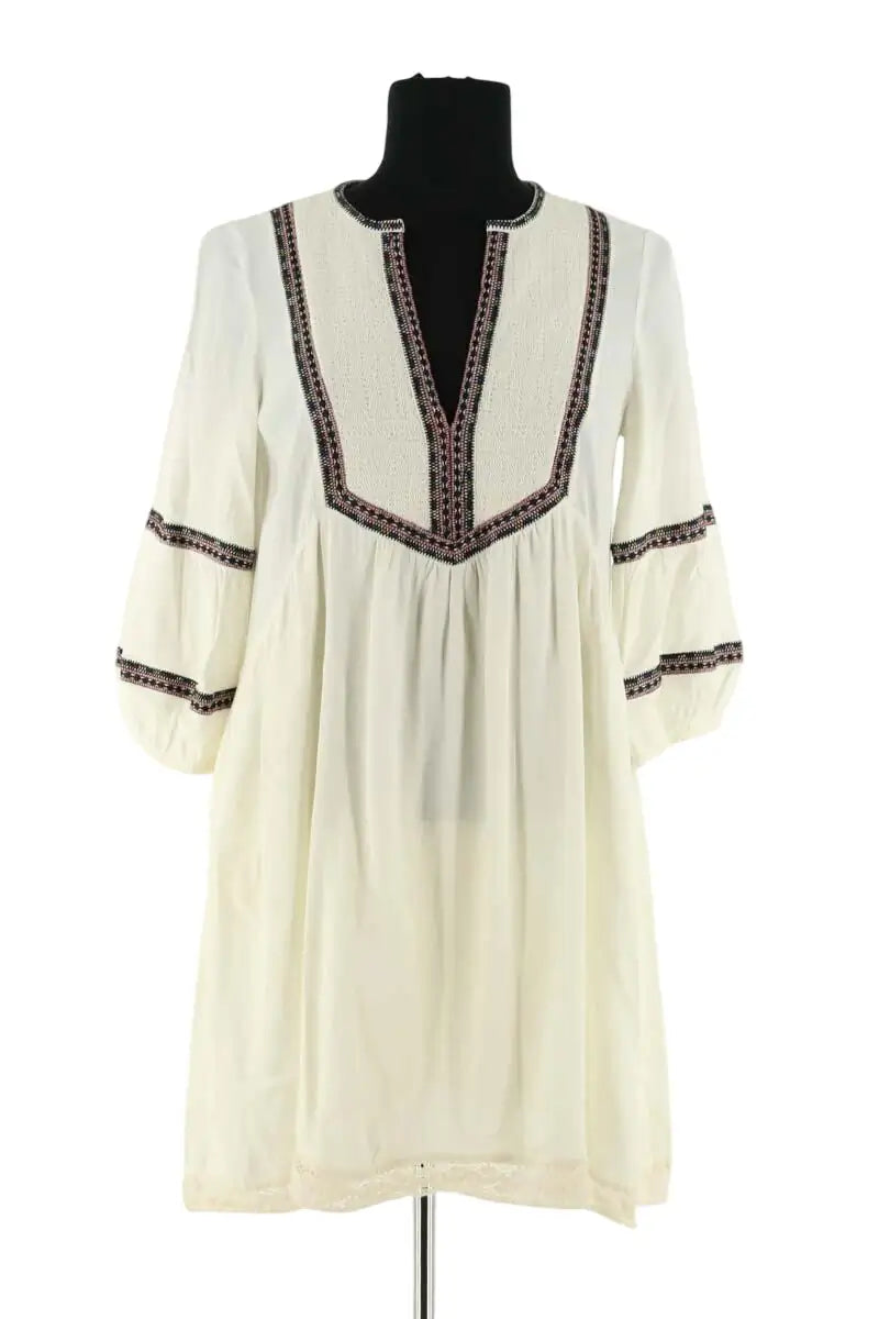 Robe Ba&Sh Ecru en Viscose, taille S - Seconde Main