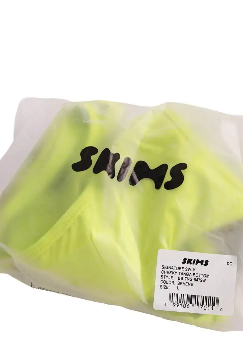 Maillot de bain SKIMS Cheeky Tanga bottom Vert en Synthétique
