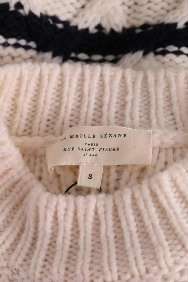 Pull Sézane Beige en Laine