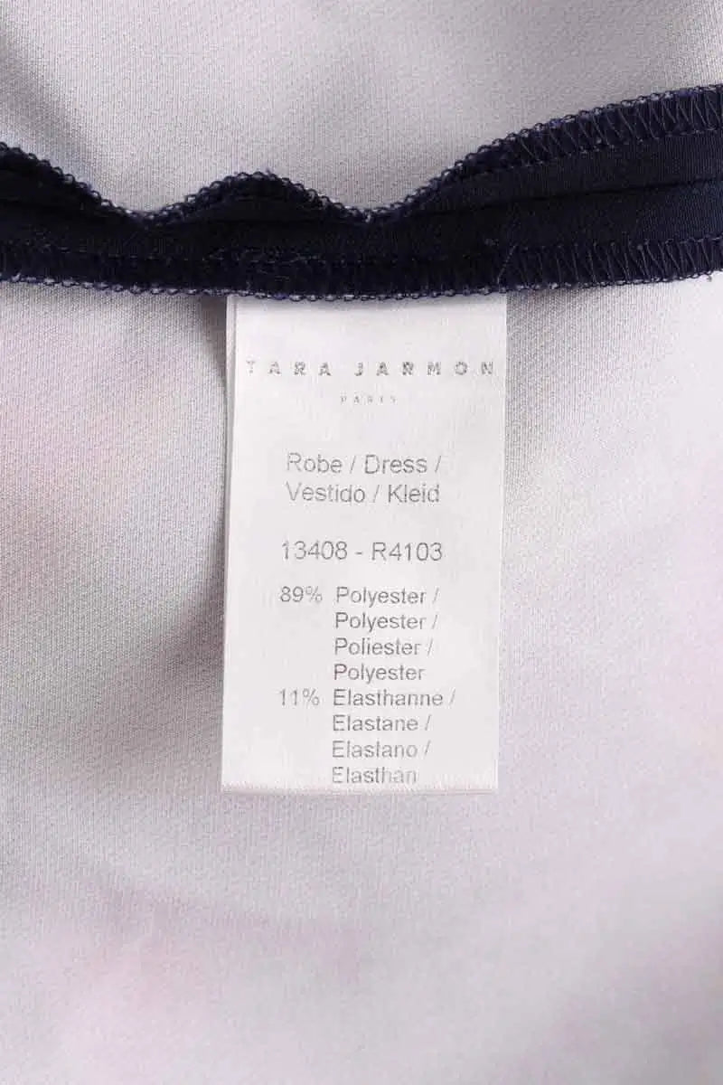 Robe Tara Jarmon Marine en Viscose