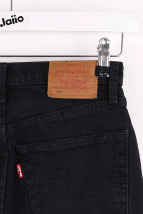 Jean droit Levi's 501 Noir en Coton
