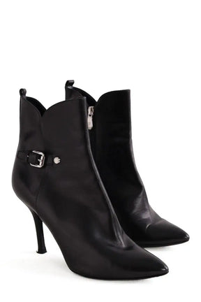 Boots à boucles Longchamp Noir en Cuir
