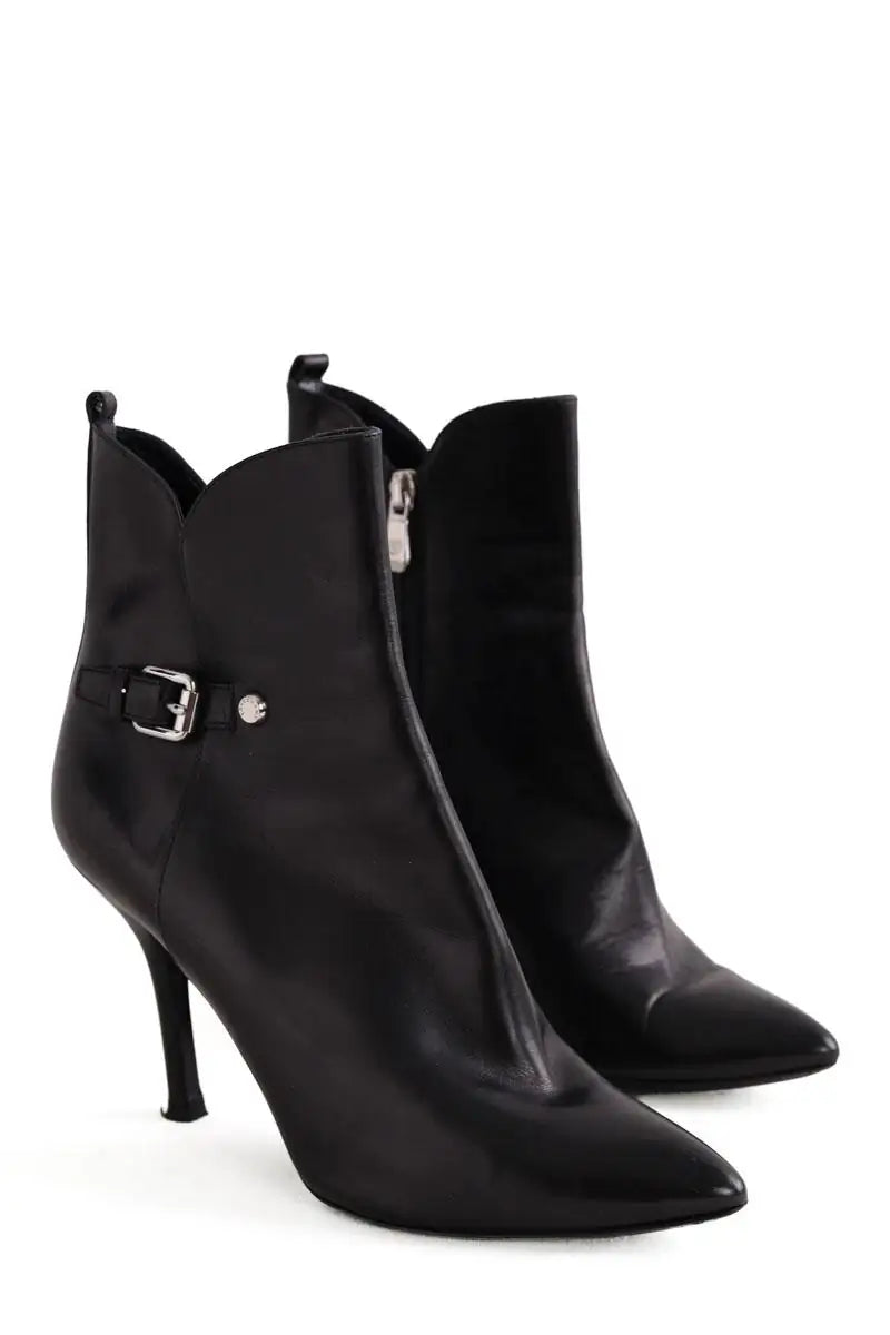 Boots à boucles Longchamp Noir en Cuir
