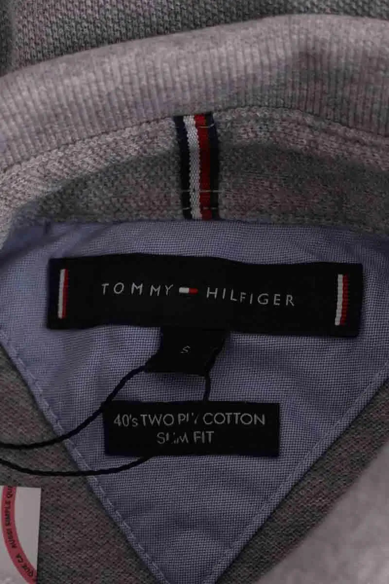Polo Tommy Hilfiger Gris en Coton