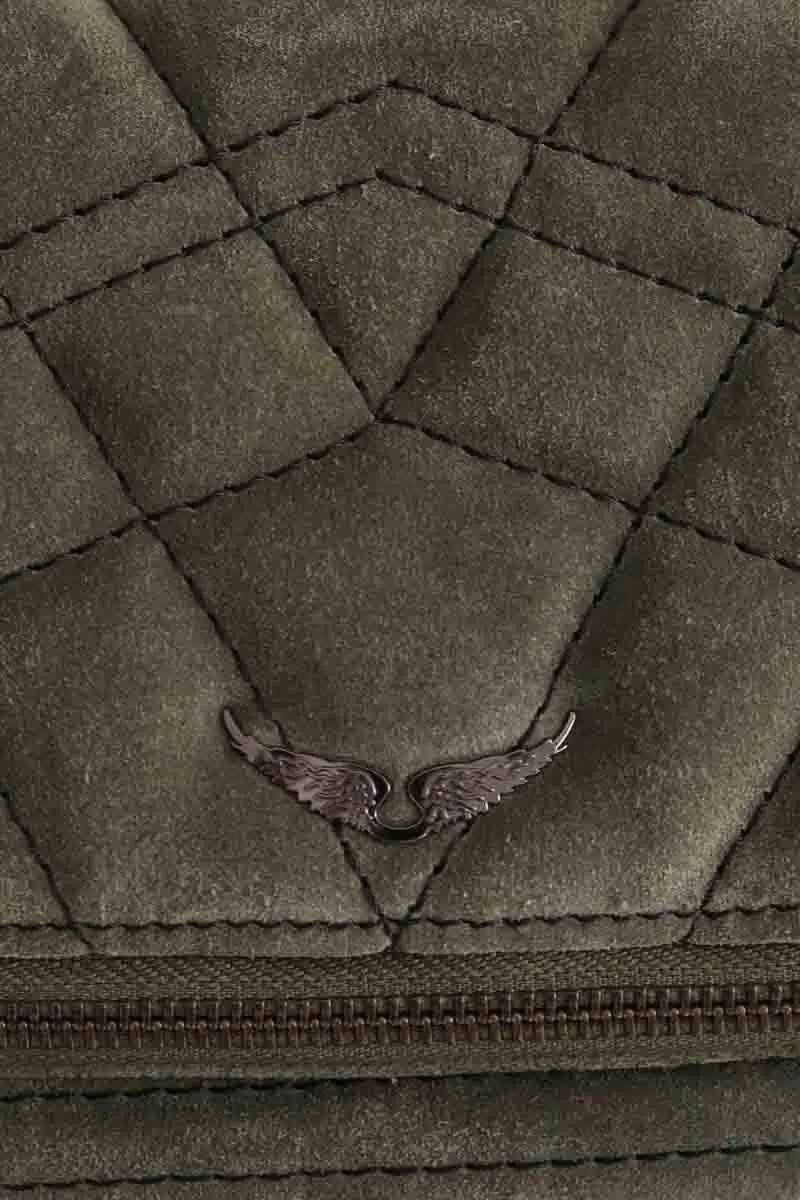 Sac à bandoulière Zadig & Voltaire Kaki en Daim