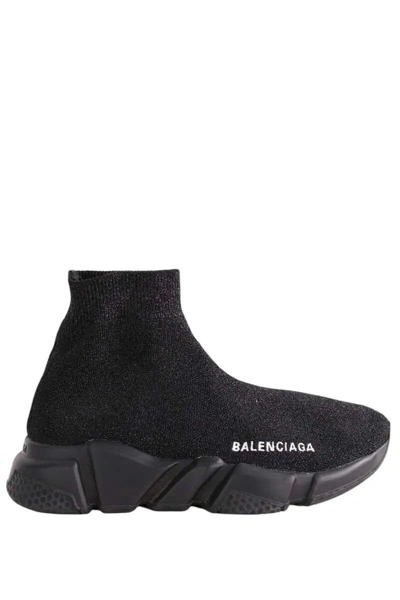 Baskets Balenciaga Speed Noir en Tissu, taille 34 - Seconde Main