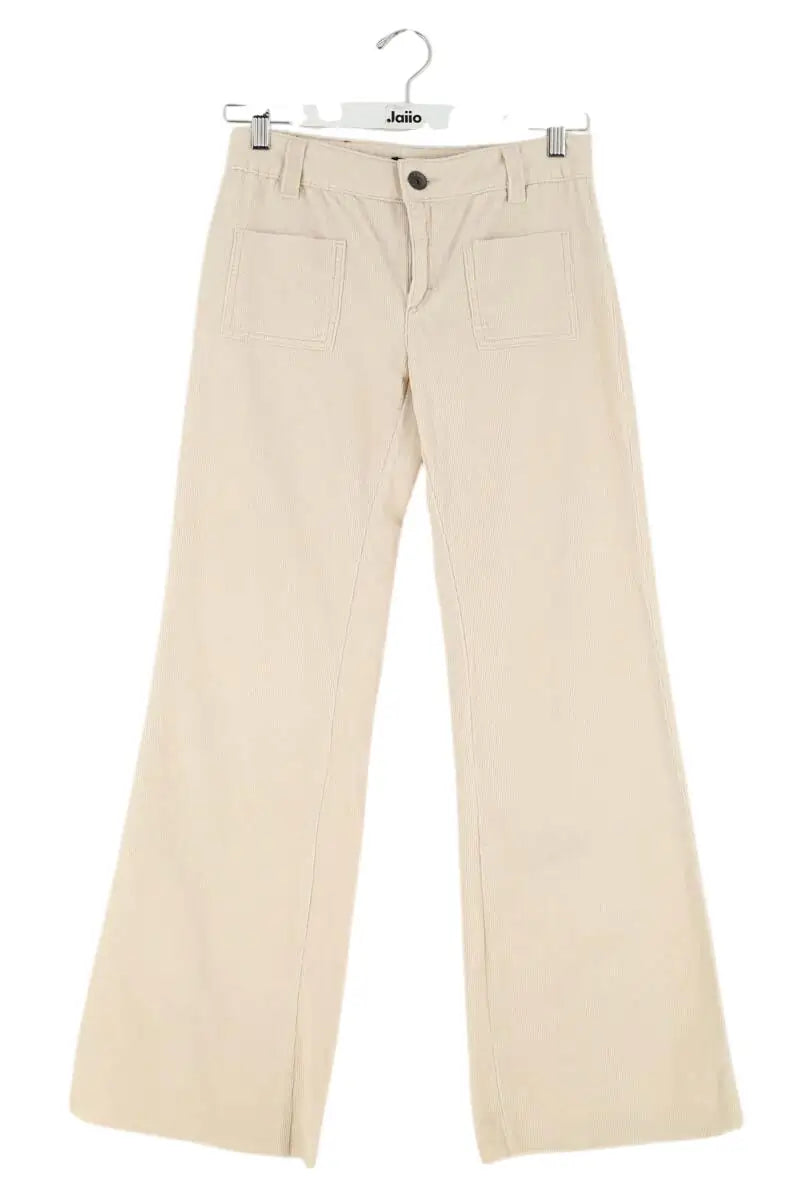 Pantalon Maje Beige en Velours, taille S - Seconde Main