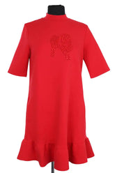 Robe Emporio Armani Rouge en Coton, taille S - Seconde Main