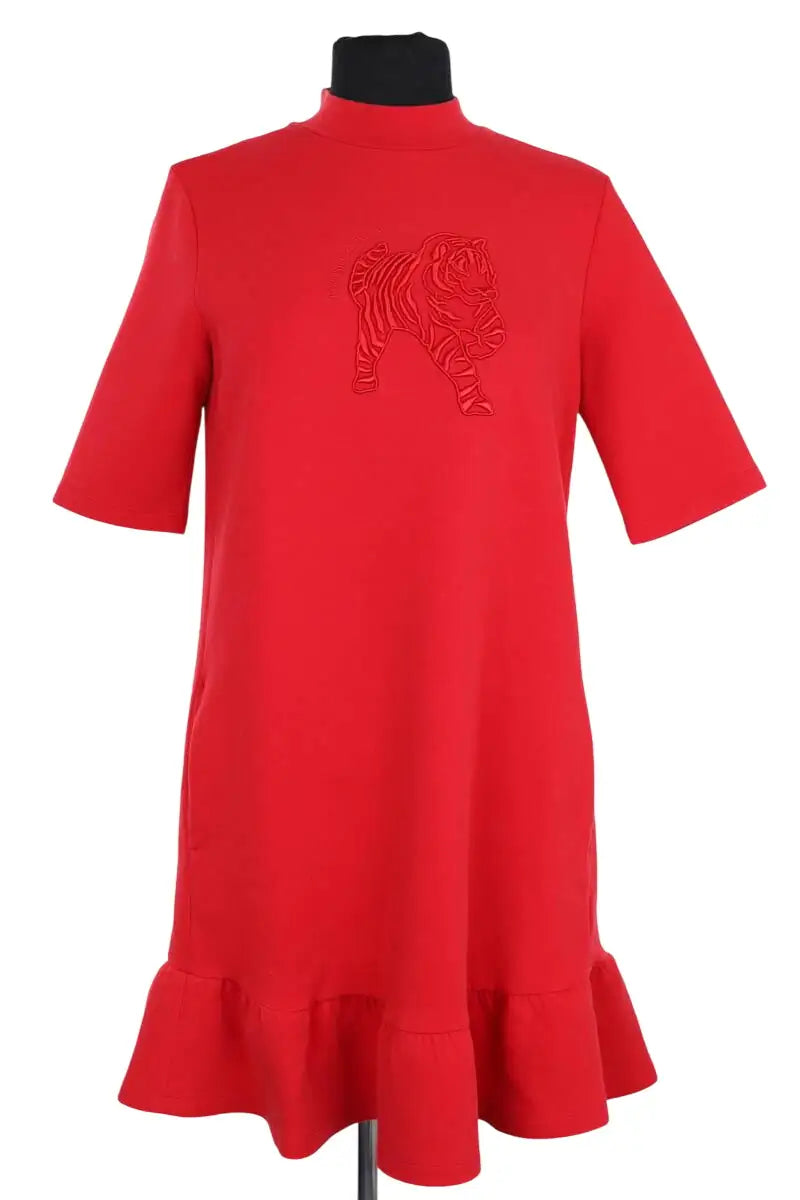 Robe Emporio Armani Rouge en Coton, taille S - Seconde Main