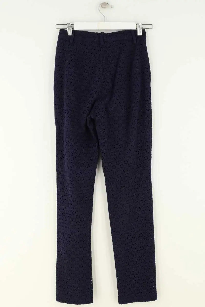 Pantalon droit Manoush Bleu en Coton