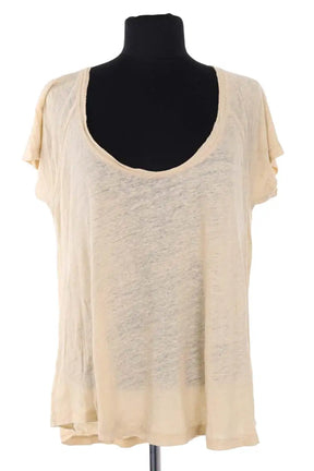 T-shirt Iro Jaune en Lin, taille XS - Seconde Main