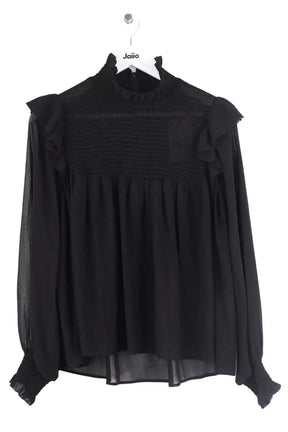 Blouse The Kooples Noir en Synthétique, taille S - Seconde Main
