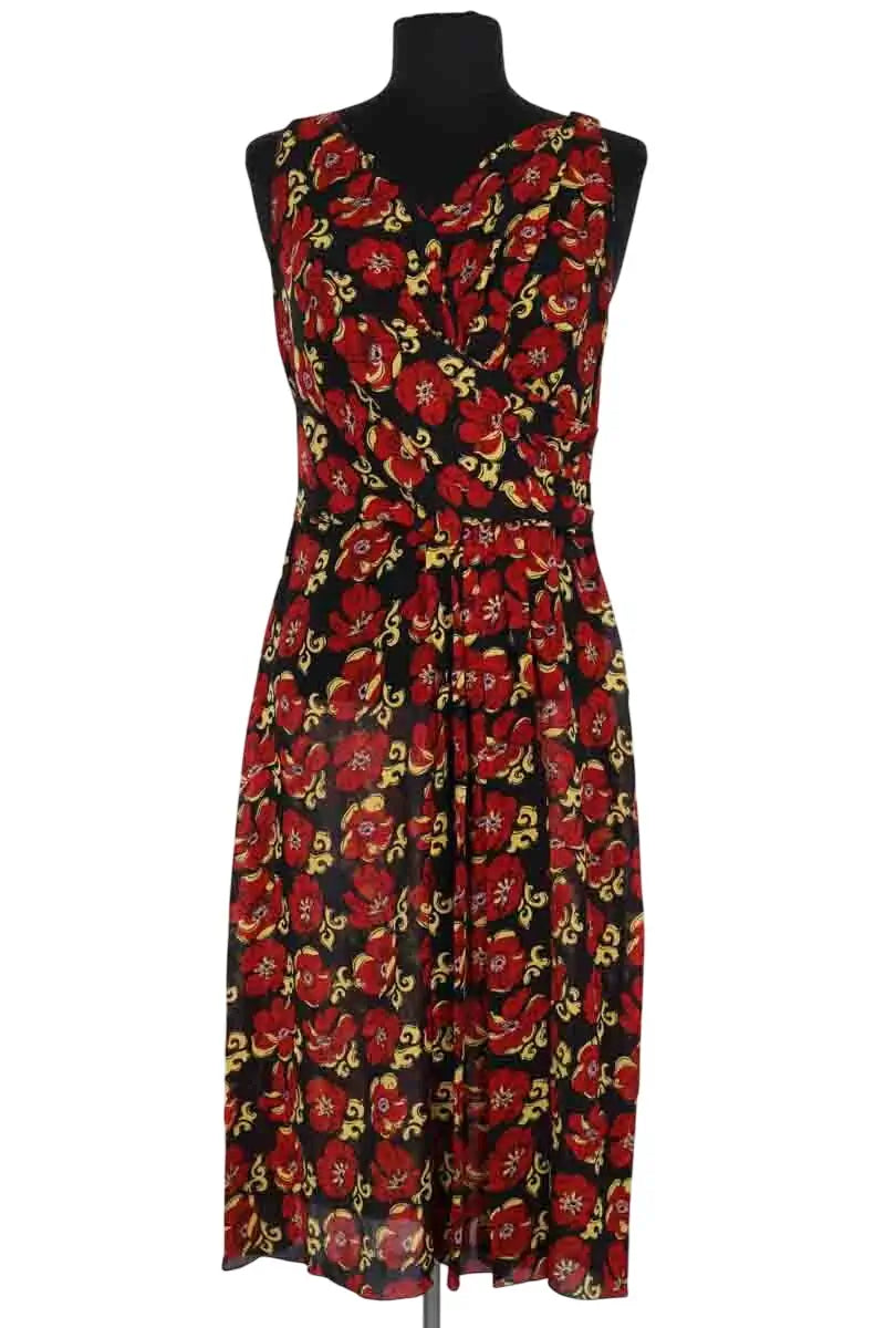Robe Prada Rouge en Soie, taille L - Seconde Main