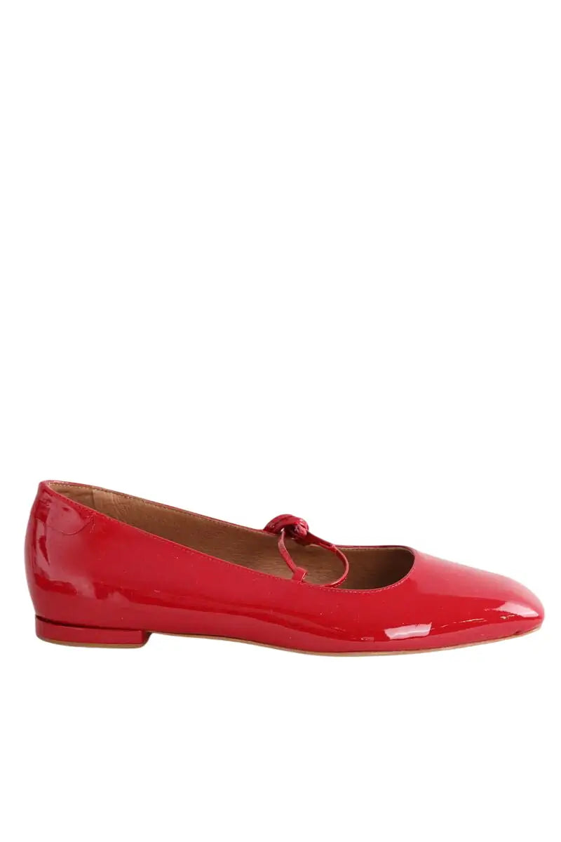 Ballerines Claudie Pierlot Rouge en Cuir verni, taille 39 - Seconde Main