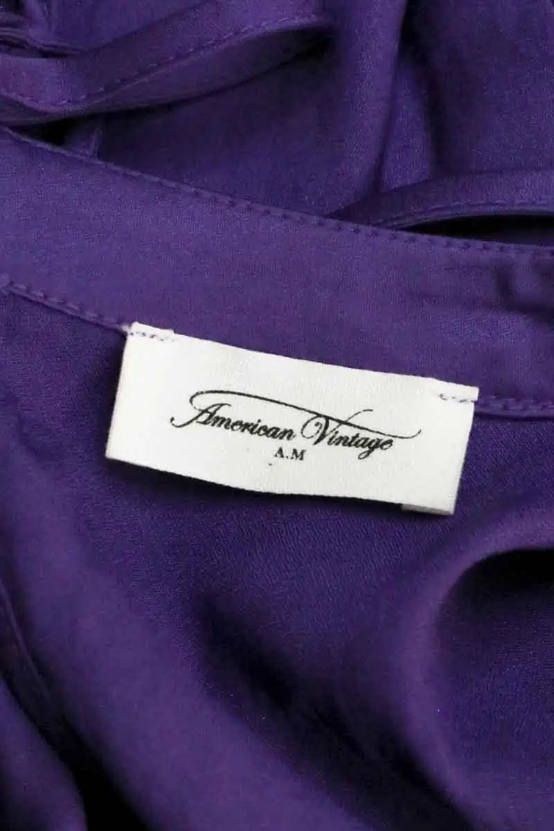 Blouse American Vintage Violet en Synthétique