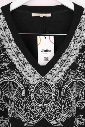 T-shirt Maje Noir en Coton