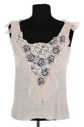 Blouse Emmanuel Ungaro Ecru en Lin, taille S - Seconde Main