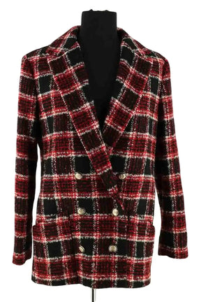Manteau Maje Rouge en Laine, taille S - Seconde Main