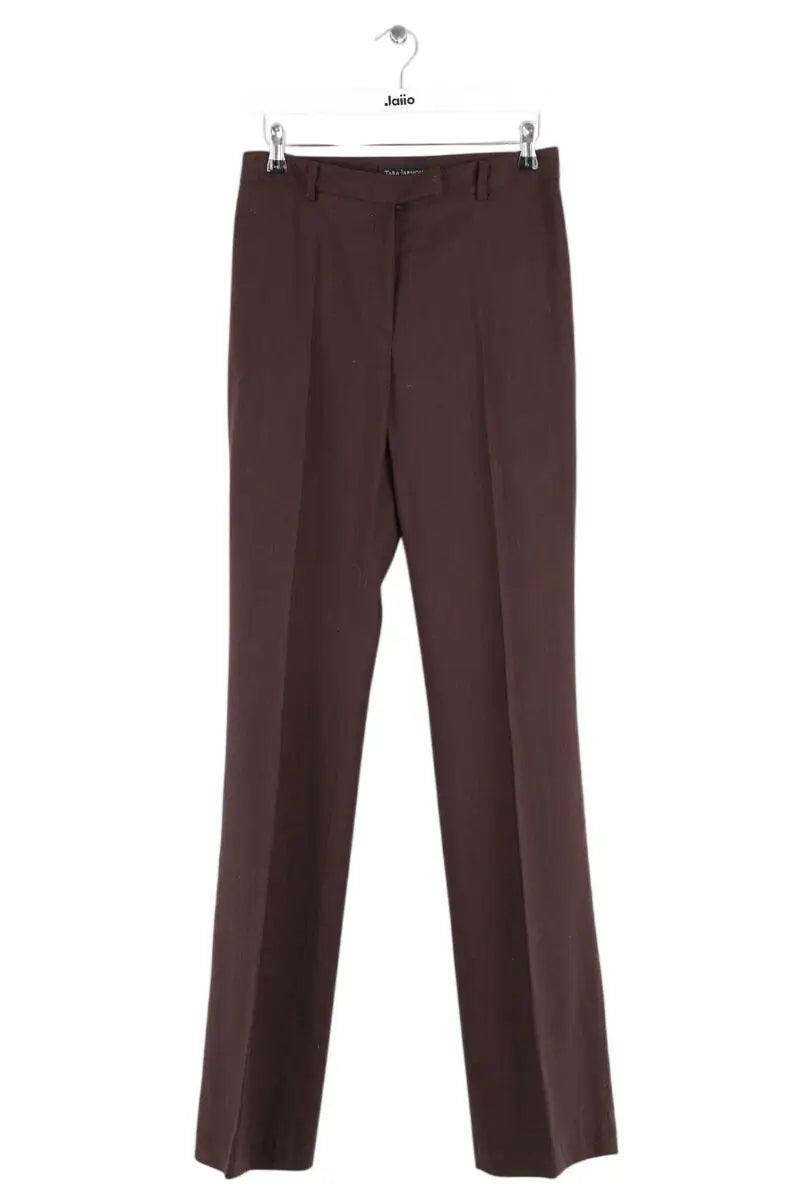 Pantalon Tara Jarmon Marron en Laine, taille L - Seconde Main