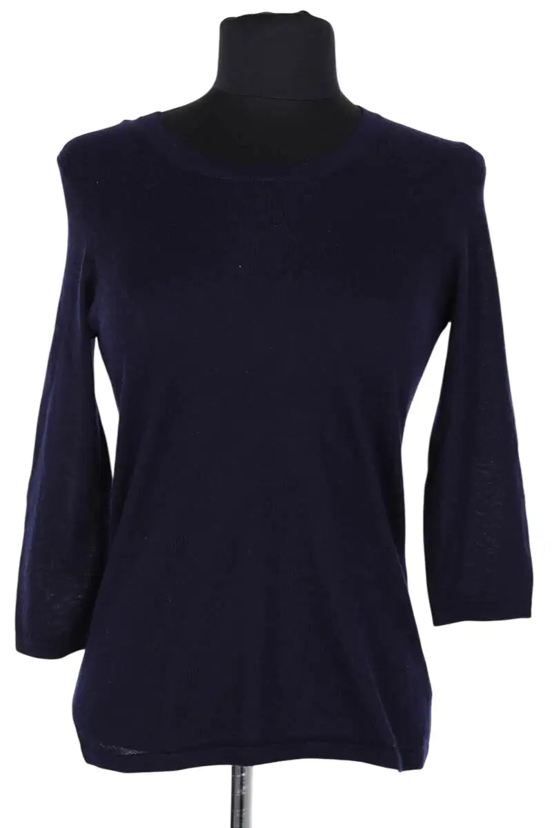 Pull Eric Bompard Marine en Cachemire, taille S - Seconde Main