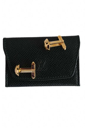 Bouton de manchette Louis Vuitton Doré en Plaqué or