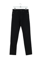 Jean droit Saint Laurent Noir en Coton, taille M - Seconde Main