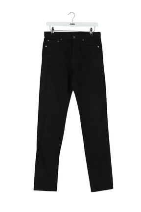 Jean droit Saint Laurent Noir en Coton, taille M - Seconde Main