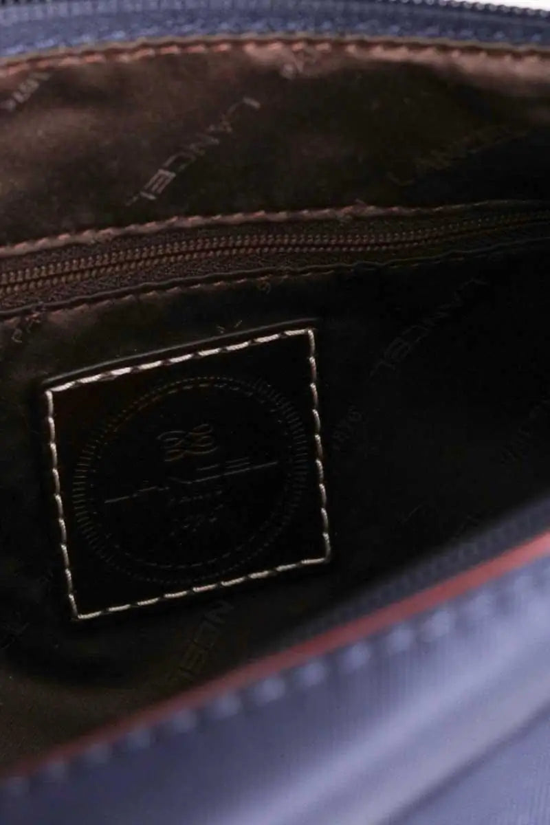 Sac porté épaule Lancel Marine en Tissu