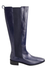 Bottes LK Bennett Zara Marine en Cuir, taille 42 - Seconde Main
