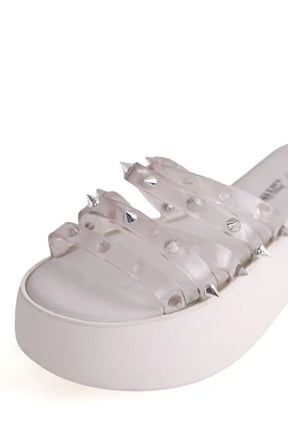 Mules Jean Paul Gaultier Blanc en Caoutchouc