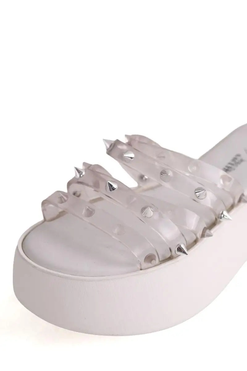 Mules Jean Paul Gaultier Blanc en Caoutchouc