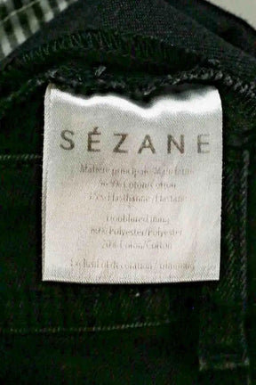 Jean slim Sézane Noir en Coton