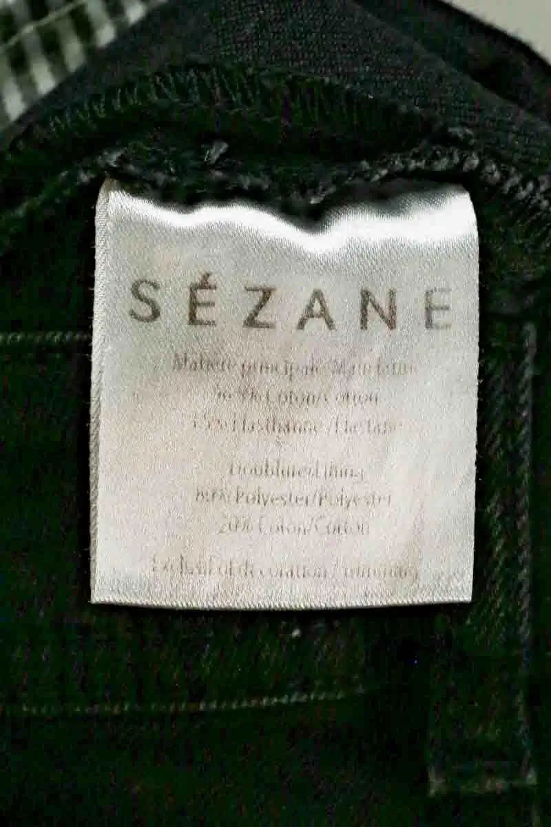 Jean slim Sézane Noir en Coton