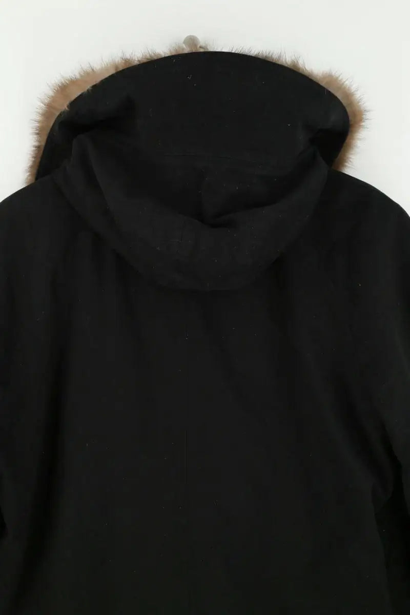 Manteau Yves Salomon Noir en Fourrure