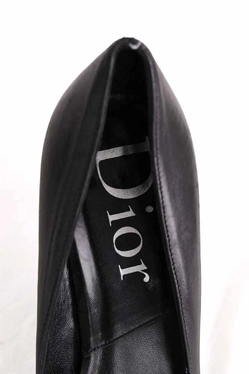Talons Dior Noir en Cuir