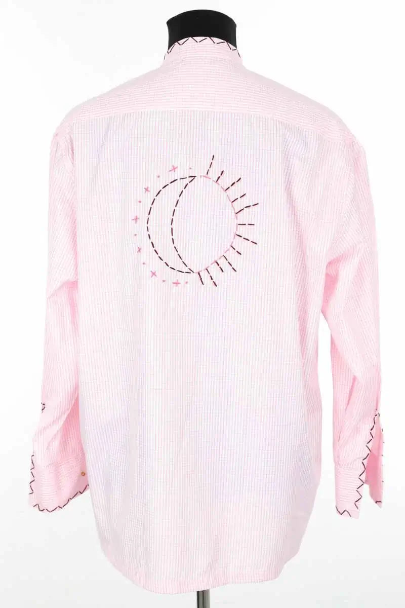 Chemise Victoria Leivissa Rose en Coton