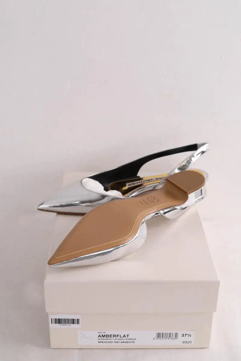 Ballerines Alexandre Vauthier Argent en Cuir