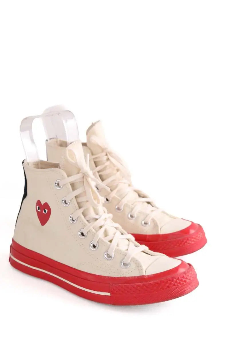 Baskets Comme Des Garçons Beige en Tissu