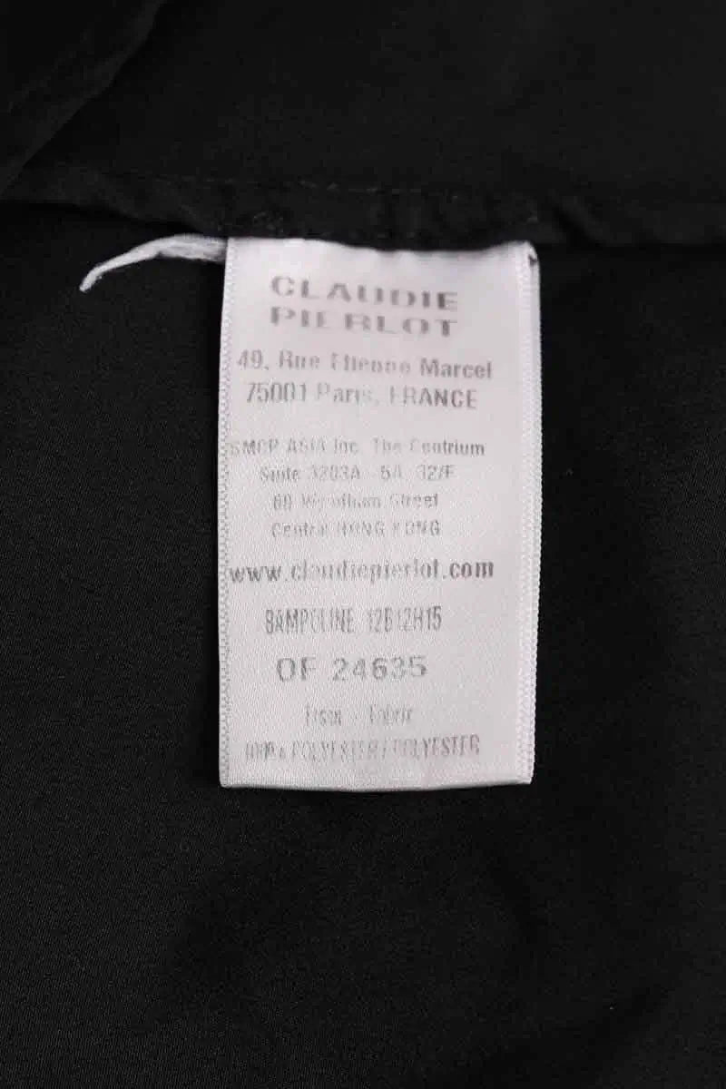 Blouse Claudie Pierlot Noir en Synthétique
