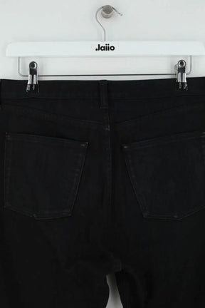 Jean droit Saint Laurent Noir en Coton