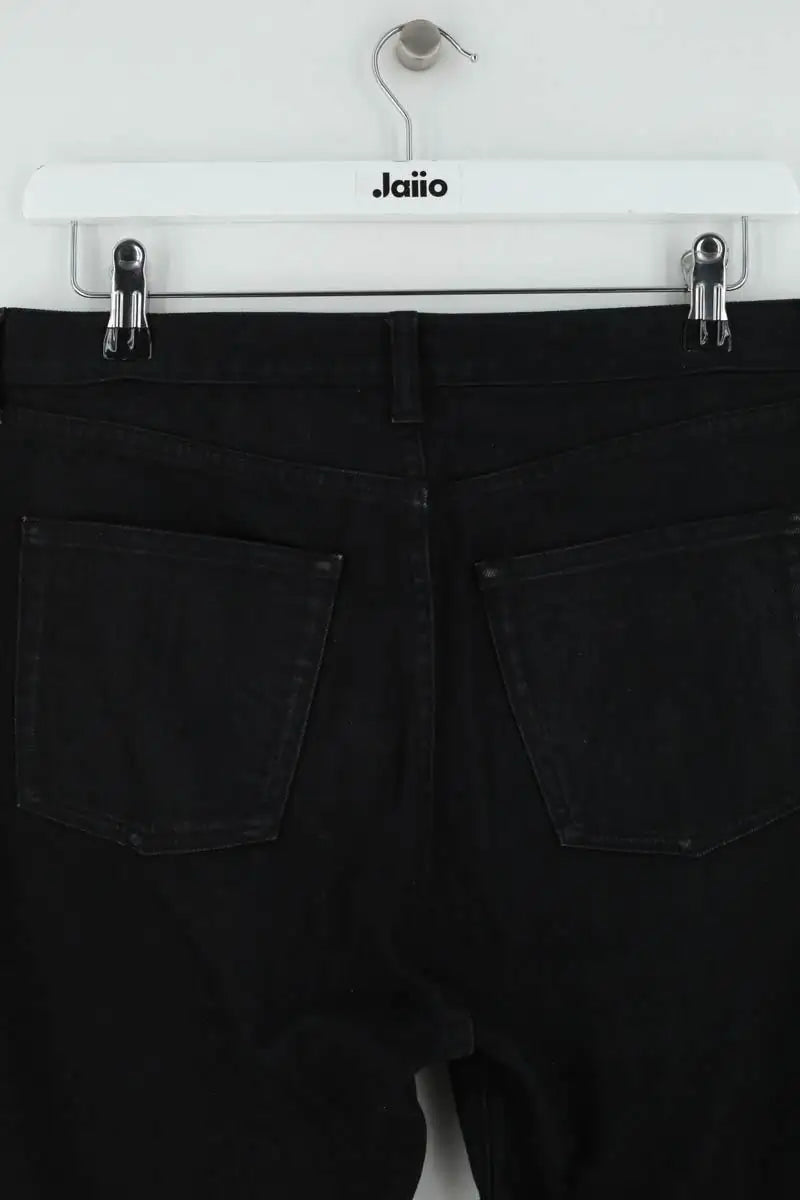 Jean droit Saint Laurent Noir en Coton